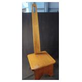 Wood step stool with handle 13 x 33 x 10.5
