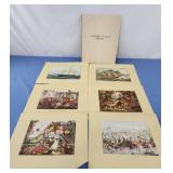 Currier and Ives unframed prints 1946