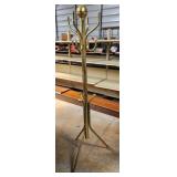 Gold tone coat rack