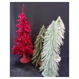Misc table top Christmas trees