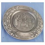 1974 "A Charles Dickens Christmas" pewter plate