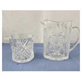 Vintage Heavy Cut-to-Clear Etched/Frosted Rose