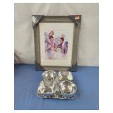 Pottery Barn Modern Barona Silver Aluminum