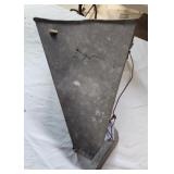 Vintage Metal grain hopper 16"