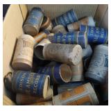 Misc vintage cylinder reels with no lids or