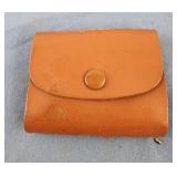 Vintage Gillette mini shaver leather pouch