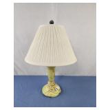 Houzex swirled slag glass lamp 20" tall green