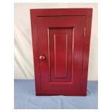 14x22x6 red homemade shelf cabinet