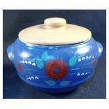 Vintage ceramic bowl with lid