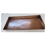 Metal boot shoe tray