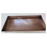 Boot tray shoe metal has dent