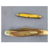 Oldtimer knife, small yellow knife