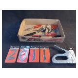 Misc tools - Screwdrivers, Staple gun, pliers, etc