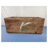 Vintage exkhoff brand wood crate 25x11x11