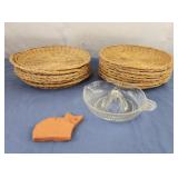 Clear Vintage Depression Glass Style Citrus