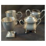 Vintage misc pewter lot