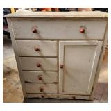 Antique childs wardrobe 48x32x16 needs some TLC