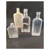 Vintage collectible misc glass bottles