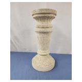 Plant pedestal faux stone 19" tall