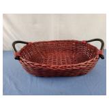 20x5x19 red oval basket
