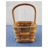 Longaberger  small basket 1986 candy cane basket