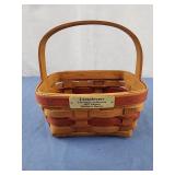 Small longaberger basket 1987 mistletoe basket