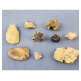 Flint, agate, limestone, rock collection