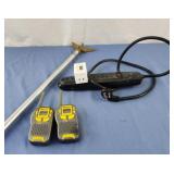 Walkie talkies, plug strip extension,  eagle flag
