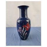Bone China Japanese Floral Vase 10.5"