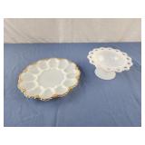 Anchor Hocking Old Colony Open Lace Edge Milk