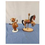Dancing rudolph, carousel horse decor
