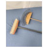 Small stanley rug shampoo brush and handmade nut