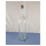 22" tall glass bottle unique. Cork and tap, large