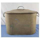 Vintage lidded Copper Boiler with Original Tin