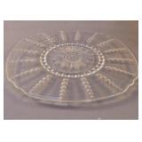 Square glass serving tray