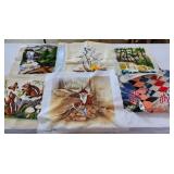 Unframed latchhook needlepoint embroidery,