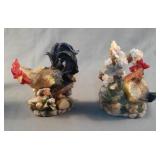 Set of 2 roosters 4.5" tall by Designspirations.