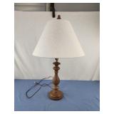 Wood lamp 28" tall