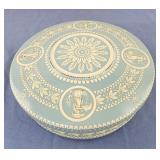 Vintage Wedgewood Style Tin Container Made in