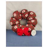 15" plush christmas wreath