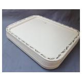 Set of 12 serving trays 17.5 x 12.5