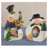 Snowman picture frames