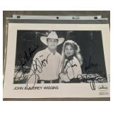 Autograph signed by John and Audrey Wiggins