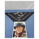 Willie nelson bandana and autographed photo