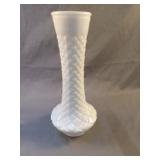 Milk glass vase