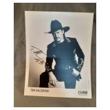 Autograph signed by Tim McGraw fan fair June 1993