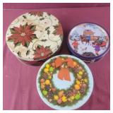 3 Christmas Tins