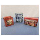 Ghirardelli tin, holland tin, lilac doors herb