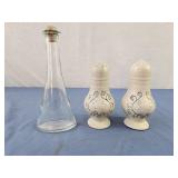 Salt & Pepper shakers,  salt and pepper are wore