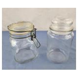 Hermetic Glass Embossed Jar, glass